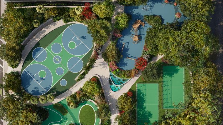 8. Park Aerial, Mercedes-Benz Places Miami, JDS Development Group, by The Boundary